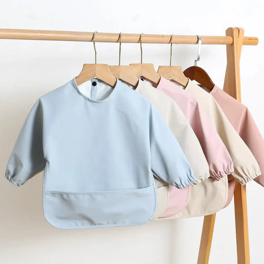 Long Sleeve Baby Feeding Bib – Waterproof Apron for Infants & Toddlers