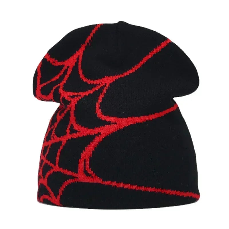 Y2K Letter Print Knit Beanie Hat – Unisex Winter Cap