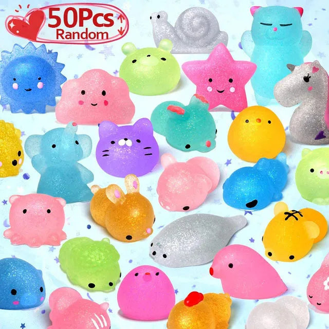 Kawaii Mochi Squishy Animal Toys – Stress Relief Party Favors