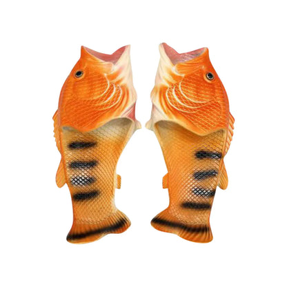 Fish Slippers Funny Novelty Sandals for Women Men & Family - Sizes 32-46