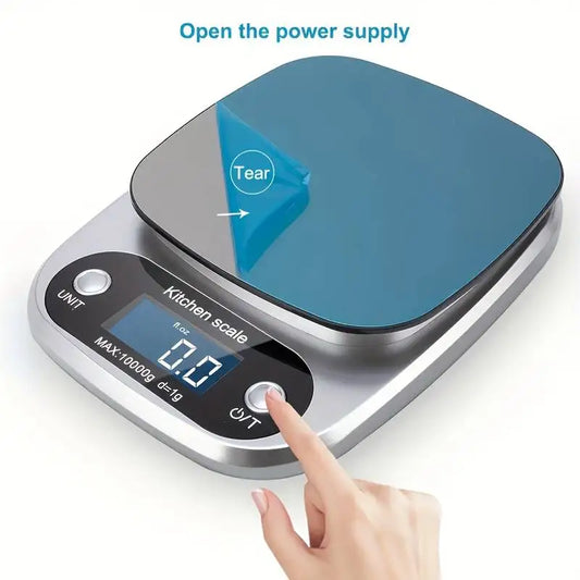 Digital Kitchen Scale 10kg/1g – Precision LCD Food & Coffee Scale