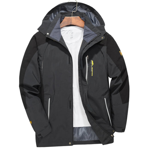 Men's Waterproof Hiking Jacket – Plus Size Windbreaker