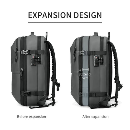 Vacuum Compression Travel Backpack – 17" Laptop, Large Capacity
