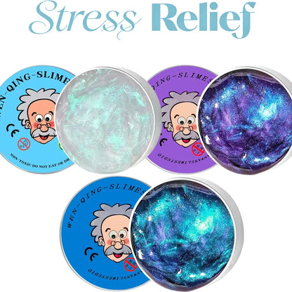 Crystal Slime Stress Relief Fidget Toy – Fluffy Putty for Kids