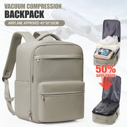 Vacuum Compression Cabin Backpack 40x30x20 with Laptop Sleeve