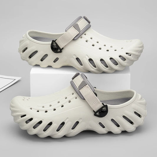 Men's EVA Clog Shoes - Waterproof Slip-On with Adjustable Strap Sizes 40-45