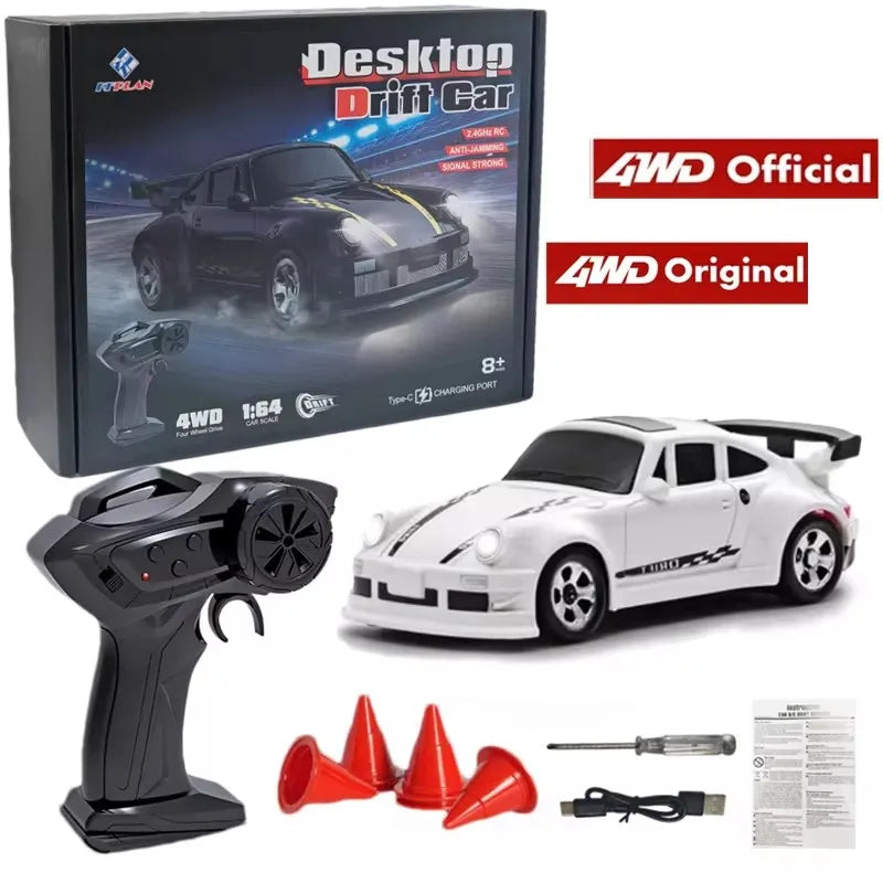 4WD RC Drift Car Lightning Racing 1:43 & 1:64 Scale with LED Lights