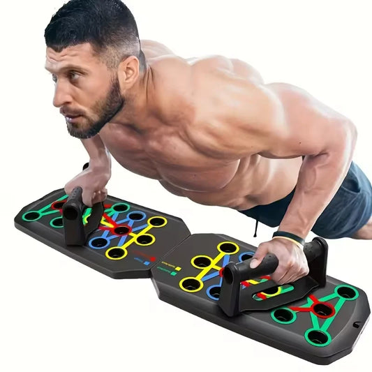 Foldable Push-Up Board Set with Handles – Multifunctional Home Gym