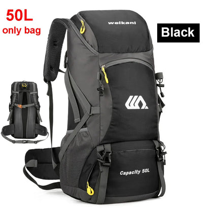 50L Hiking Backpack with Rain Cover – Waterproof Outdoor Travel Bag