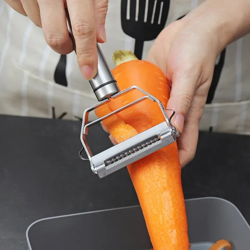 4-in-1 Stainless Steel Vegetable Peeler & Julienne Slicer