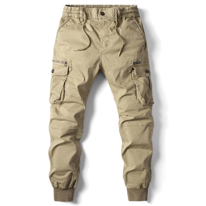 Men's Cargo Jogger Pants – Multi-Pocket Cotton Tactical Trousers