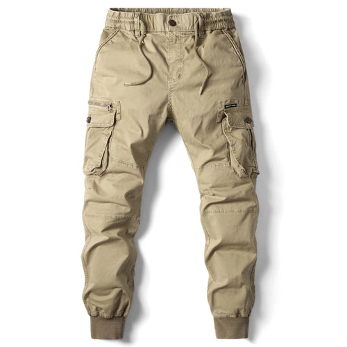 Men's Cargo Jogger Pants – Multi-Pocket Cotton Tactical Trousers