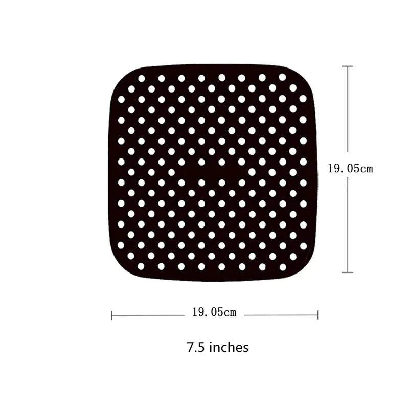 Silicone Air Fryer Liner – Reusable Rectangle Basket Insert