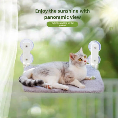 Cat Window Hammock with Suction Cups – Foldable Perch