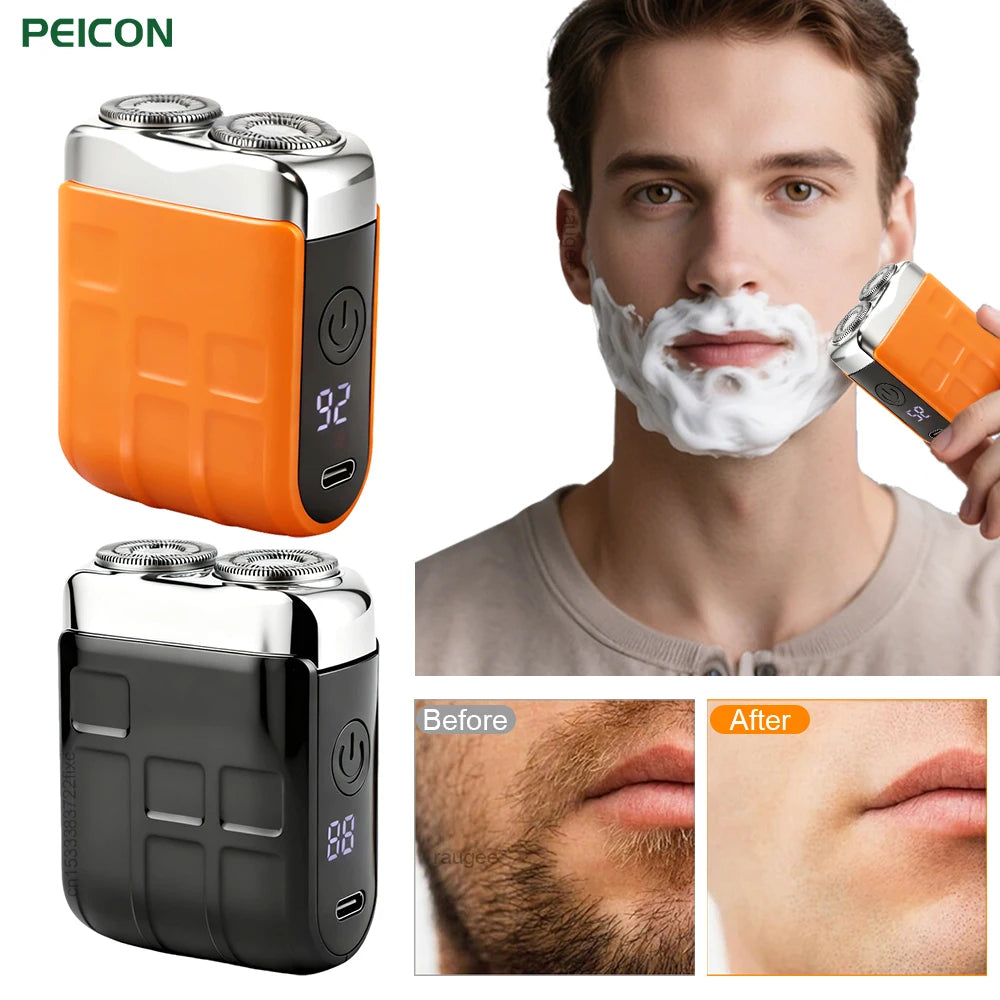 Mini Electric Shaver for Men – Dual-Head Rechargeable Portable Razor