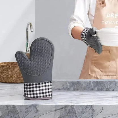 Silicone Oven Mitt – Heat Resistant Non-Slip Kitchen Glove