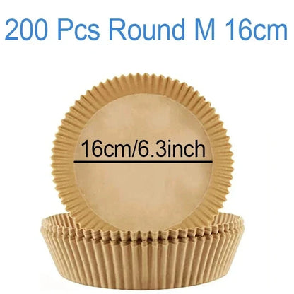 Air Fryer Parchment Paper Liners – Round & Square Disposable Baking Sheets