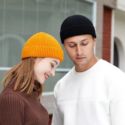 Winter Knit Beanie Hat – Thermal Skull Cap for Men & Women