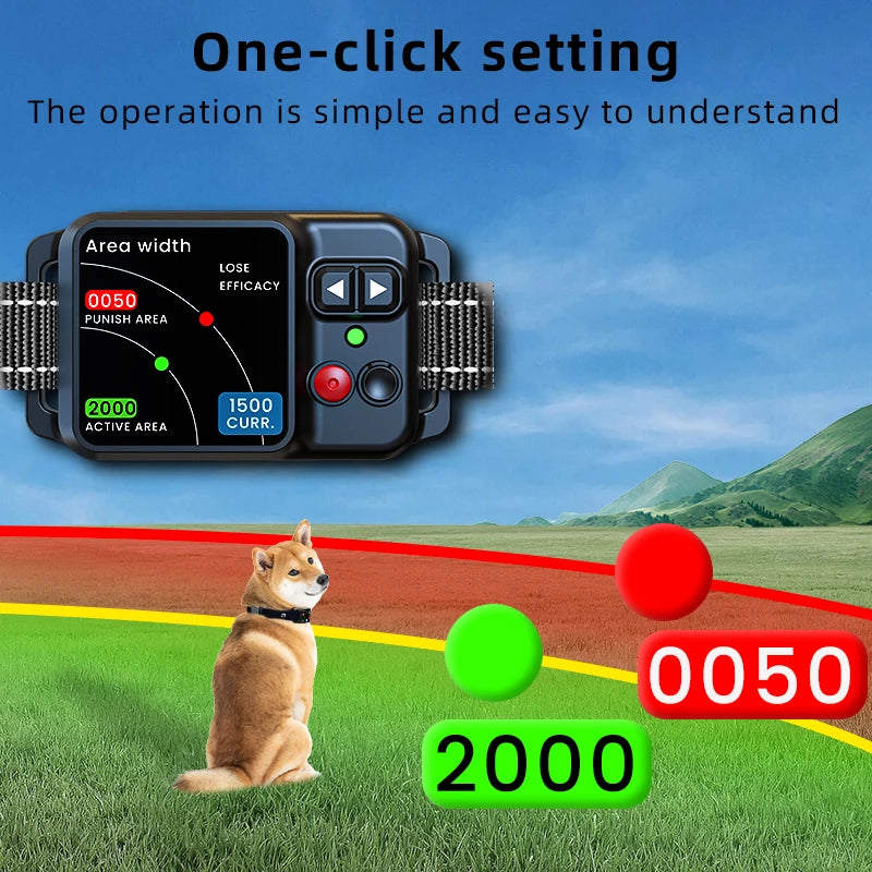 GPS Wireless Dog Fence Containment System – Waterproof Outdoor Anti-Loss (ZF500)
