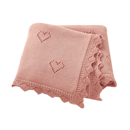 Baby Knit Blanket – Ultra-Soft Cotton Newborn Wrap 90x70cm