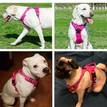 Reflective Dog Harness – No-Pull Adjustable Vest for Dogs S–XL