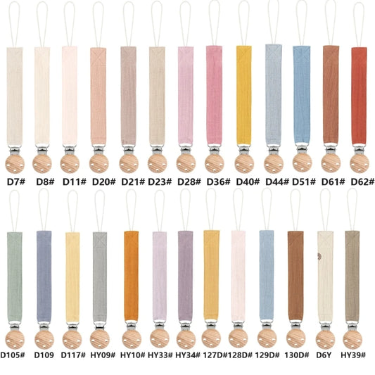 Pacifier Clip Chain – Cotton & Wood Baby Soother Holder