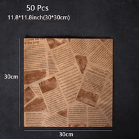 50pcs Brown 11.8in