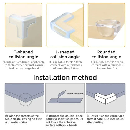 Baby Safety Corner Protectors – Silicone Furniture Edge Guards