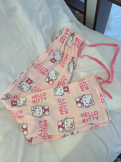 Hello Kitty Pajama Pants for Women – Cute Casual Lounge Bottoms