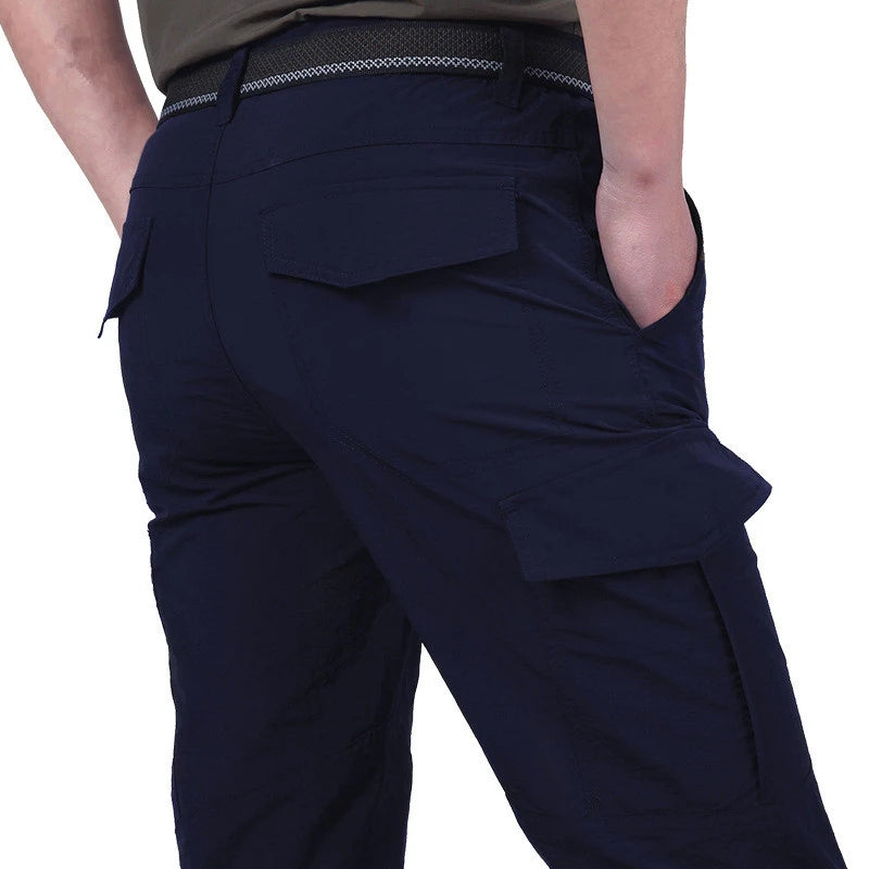 Men's Tactical Cargo Pants – Waterproof, Breathable, Multi-Pocket Outdoor Trousers