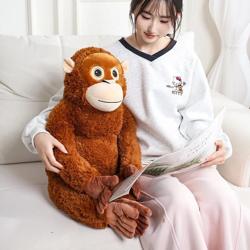 Monkey Stuffed Plush Toy – Soft Gorilla Cuddle Doll 12–35in
