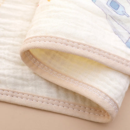 6-Layer Muslin Baby Burp Cloth & Face Towel – Soft Cotton Gauze