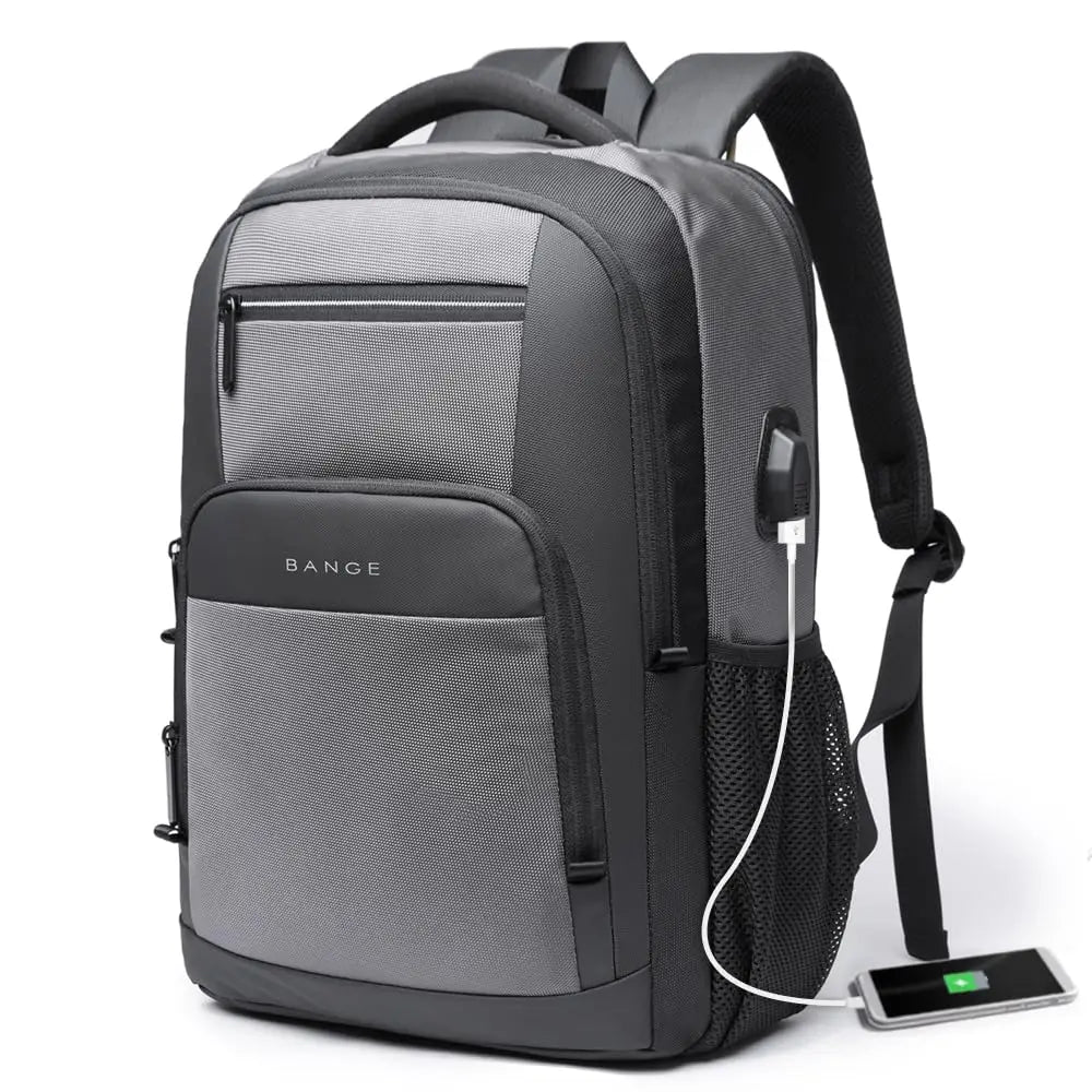 15.6" Laptop Backpack with USB Charging Port - Waterproof Travel Daypack
