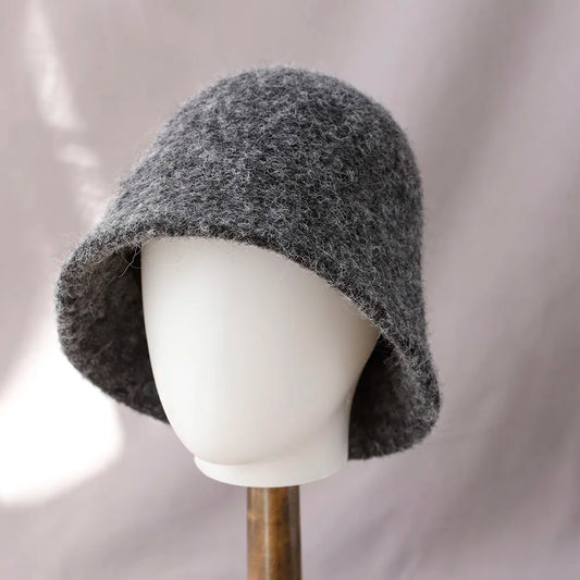 Wool Bucket Hat – Women's Vintage Felt Fisherman Cap