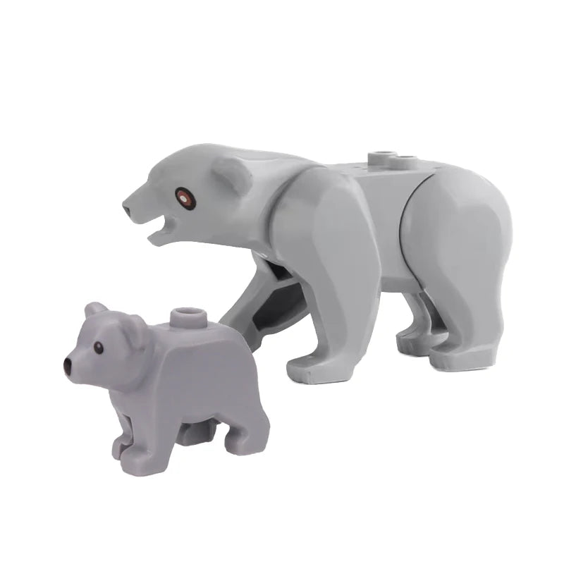 Animal Building Block Mini Figures – MOC Zoo & Farm Creatures Set for Kids