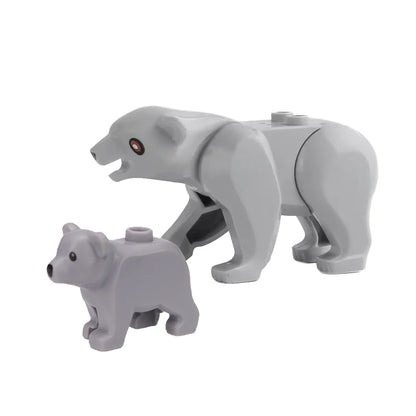 Animal Building Block Mini Figures – MOC Zoo & Farm Creatures Set for Kids