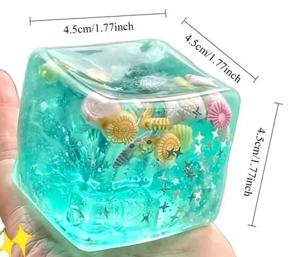 Ocean Block Stress Ball Fidget Toy – Squishy Sensory Relief
