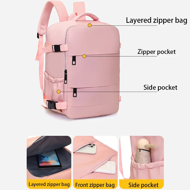Water-Resistant Laptop Backpack - Versatile Unisex Daypack
