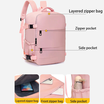 Water-Resistant Laptop Backpack - Versatile Unisex Daypack