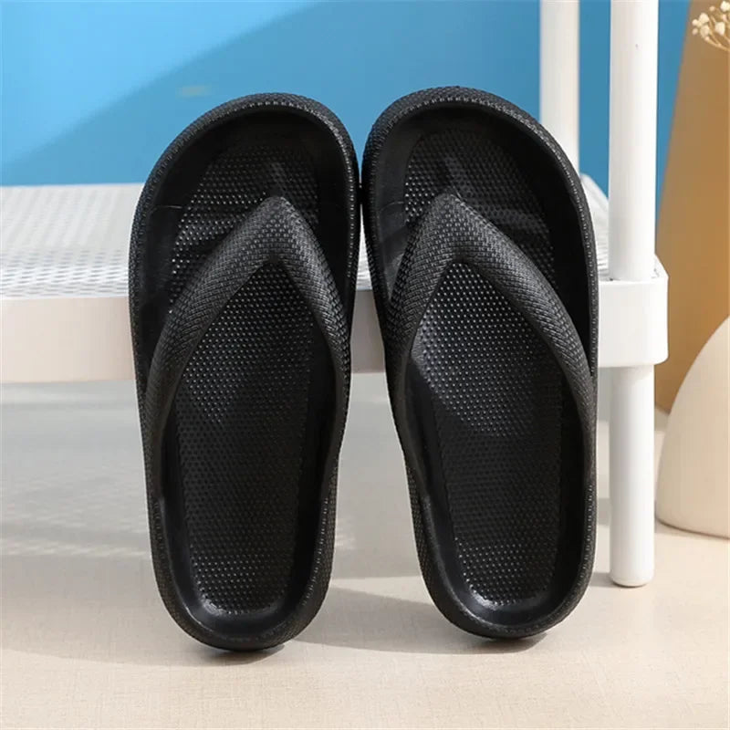 Women's Flip Flop Slippers – Soft Sole Flat Platform Beach Sandals