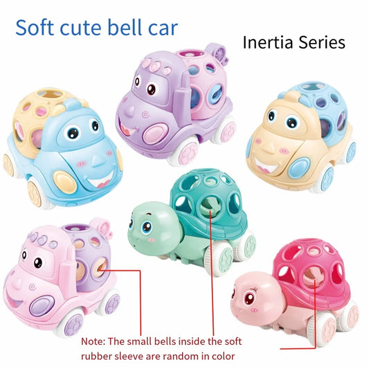 Baby Rattle Car Toy – Press & Go Friction Truck for Toddlers 1-3