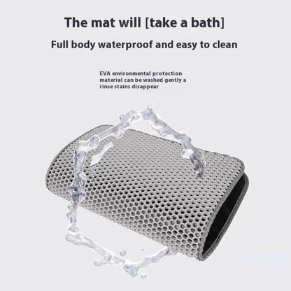 Cat Litter Mat – Double Layer Waterproof Non-Slip Sand Trapping Mat