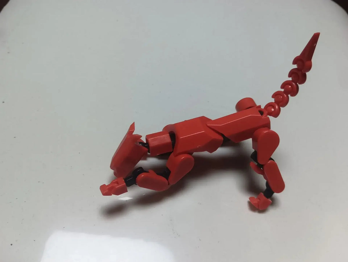 3D Printed Multi-Jointed Robot Action Figure – Full Articulation with Accessories
