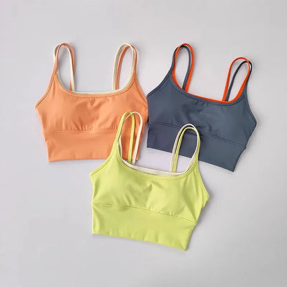 Women's Push-Up Sports Bra – Breathable Shockproof Gym Crop Top