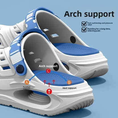 Arch Support Clogs – Thick Sole Ventilated Garden Shoes for Men & Women