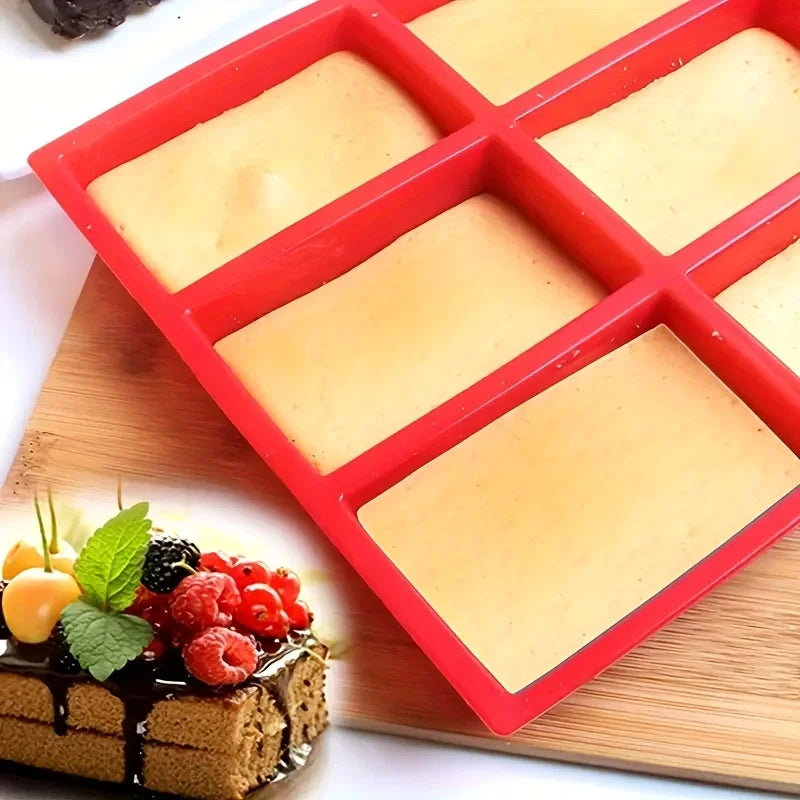 9-Cavity Silicone Mini Loaf Pan – Non-Stick Baking Mold for Cake & Bread