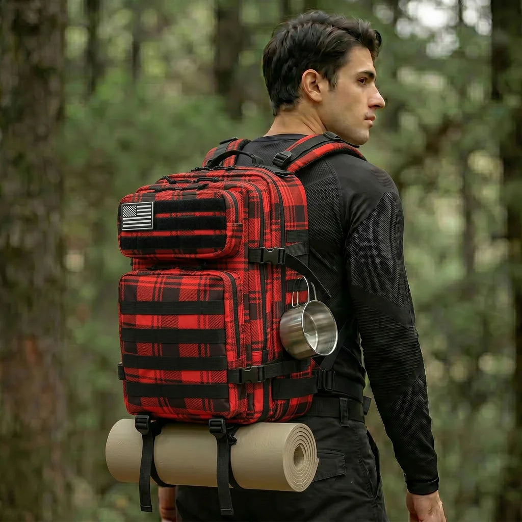 45L Tactical Backpack – MOLLE Large Capacity Camping & Travel Bag