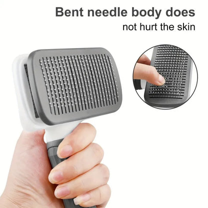 Universal Pet Detangling Brush Massages Out Knots Mats 19cm