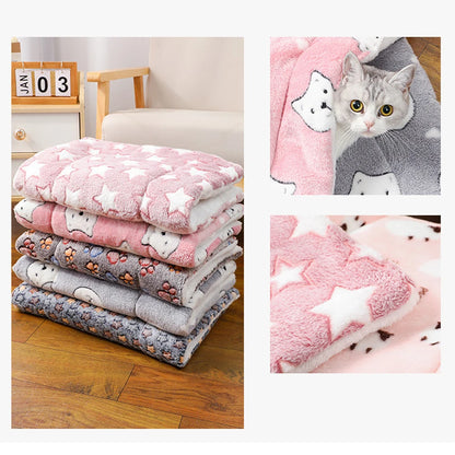 Plush Pet Sleeping Mat – Soft Warm Cushion for Cats & Dogs