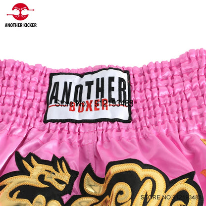 Muay Thai Shorts – Embroidered Kickboxing & Boxing Training Shorts for Men, Women & Kids